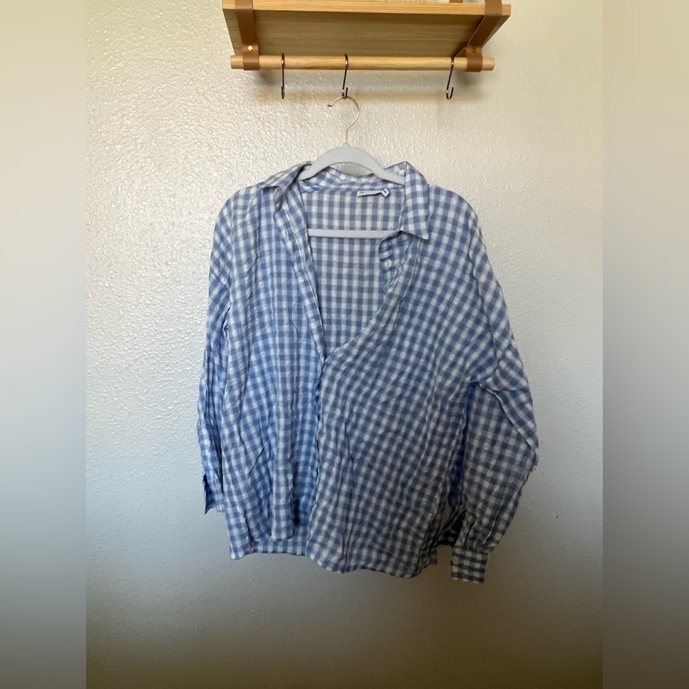 ASOS DESIGN gingham beach shirt and short set.